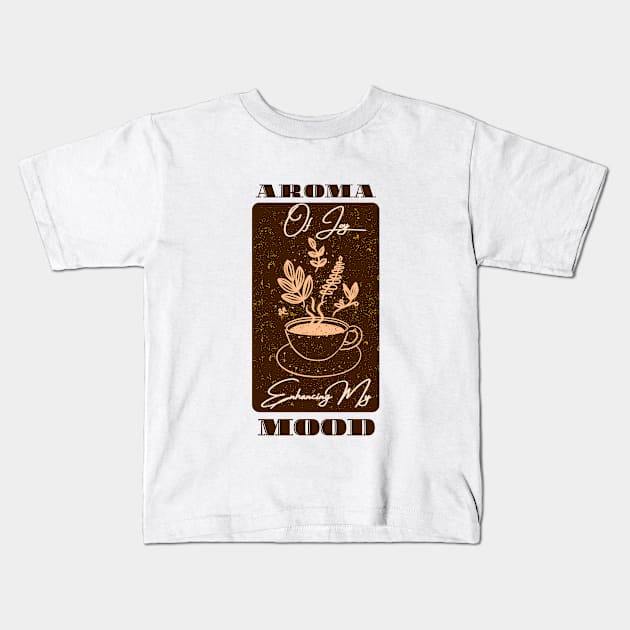 Coffee Bliss: Aroma of Joy Kids T-Shirt by DaShirtXpert